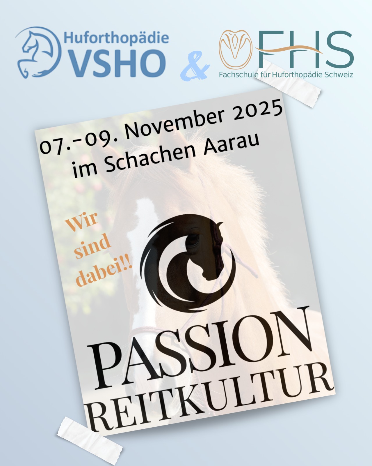 Passion_Messe_Werbeflyer_VSHO_FHS Werbeflyer für die Messe Passion Reitkultur, welche vom 07.-09.11.2025 in der Reithalle Schachen Aarau stattfindet.